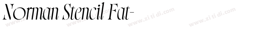 Norman Stencil Fat字体转换 Norman Stencil Fat字体转换